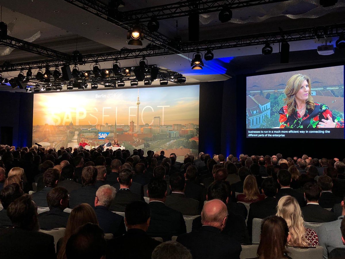 ChrstnKlein's tweet image. Full house at #SAPSelect in Berlin! Thrilled to engage with our customers on the next chapter for @SAP, talking all things #intelligententerprise, #integration, #innovation and #experiencemanagement with @JenniferBMorgan