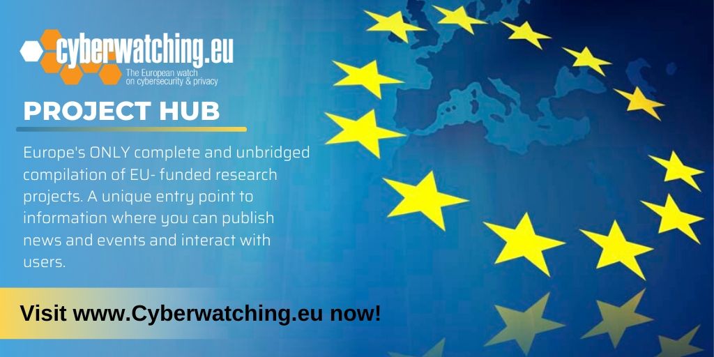 cyberwatching.eu (@cyberwatchingeu) on Twitter photo Are you an R&I EU project in #cybersecurity & #privacy?
Visit <a href="/cyberwatchingeu/">cyberwatching.eu</a> #ProjectHub - offers a unique entry point to information where you can promote reports, announcements, demos, news & events.
📌Register & manage your page now!
bit.ly/32grqqj Are you an R&I EU project in #cybersecurity & #privacy?
Visit <a href="/cyberwatchingeu/">cyberwatching.eu</a> #ProjectHub - offers a unique entry point to information where you can promote reports, announcements, demos, news & events.
📌Register & manage your page now!
bit.ly/32grqqj