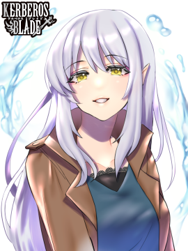 「【お仕事】『ケルベロスブレイド』にて、イラストを1枚描かせていただきました!『ケ」|右の人みつる🕯単行本発売中のイラスト