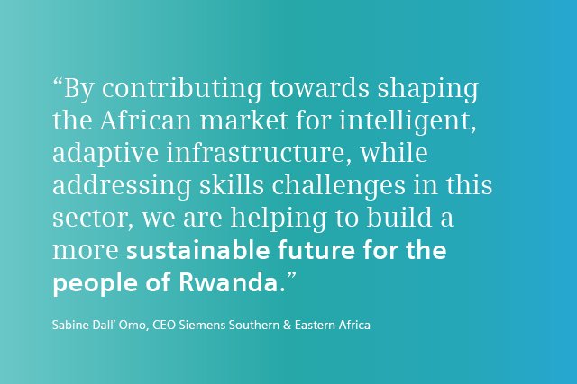 SiemensAfrica's tweet photo. @VWRwanda , @Siemens & @giz_gmbh are collaborating on an #eMobility concept for the City of #Kigali, where the use of electrical vehicles will be available to local residents. #MovingRwanda #BusinessToSociety https://t.co/n3KHfnsh3t