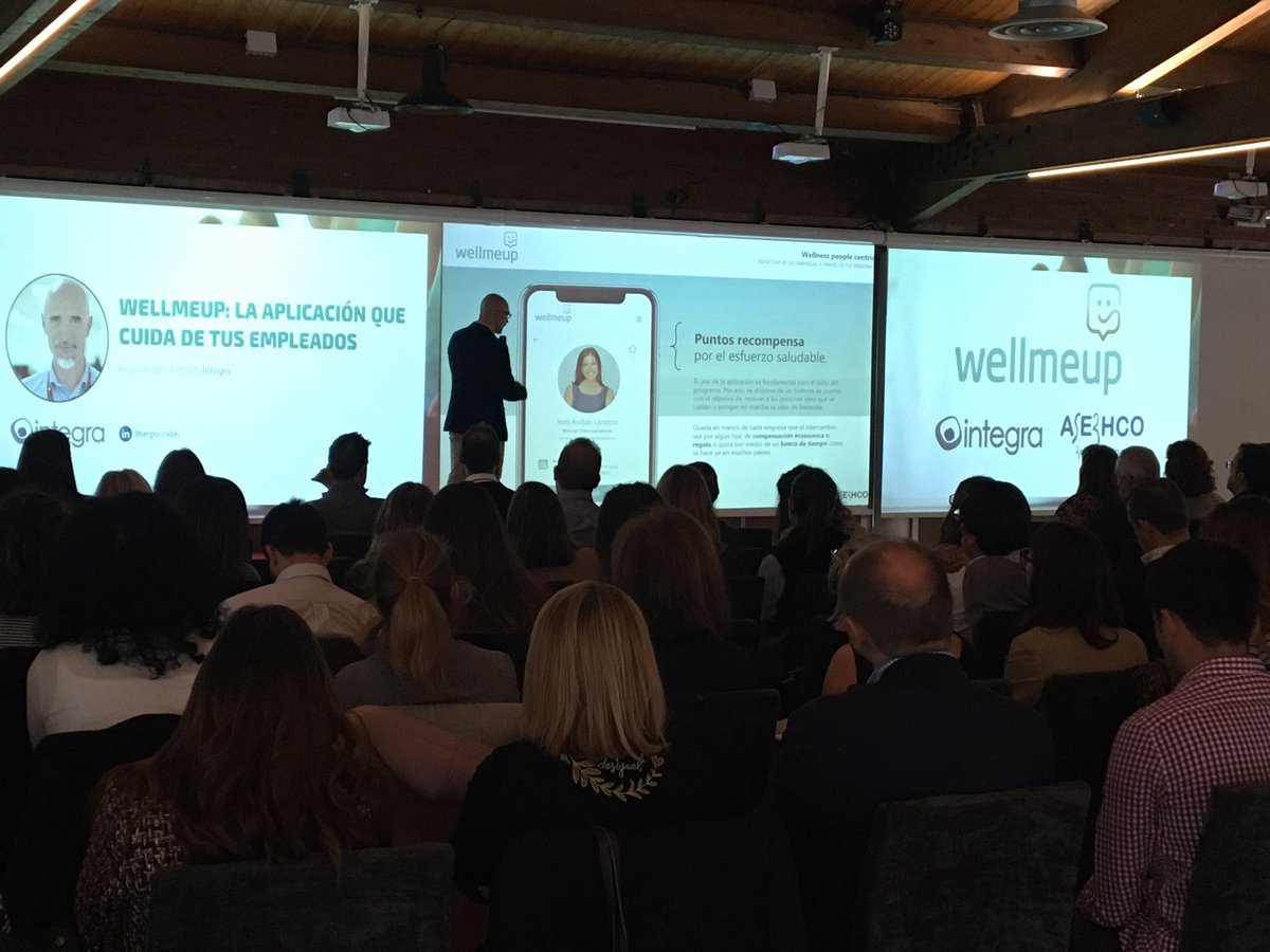 ¿Qué es #wellmeup? 🧐 La APP que va a cambiar tu vida profesional y personal. Yesss... Se centra en el #bienestar y en la #SaludDelTrabajador en base a su experiencia. ¡La hemos conocido hoy gracias a Integra y @aserhco! #RRHH