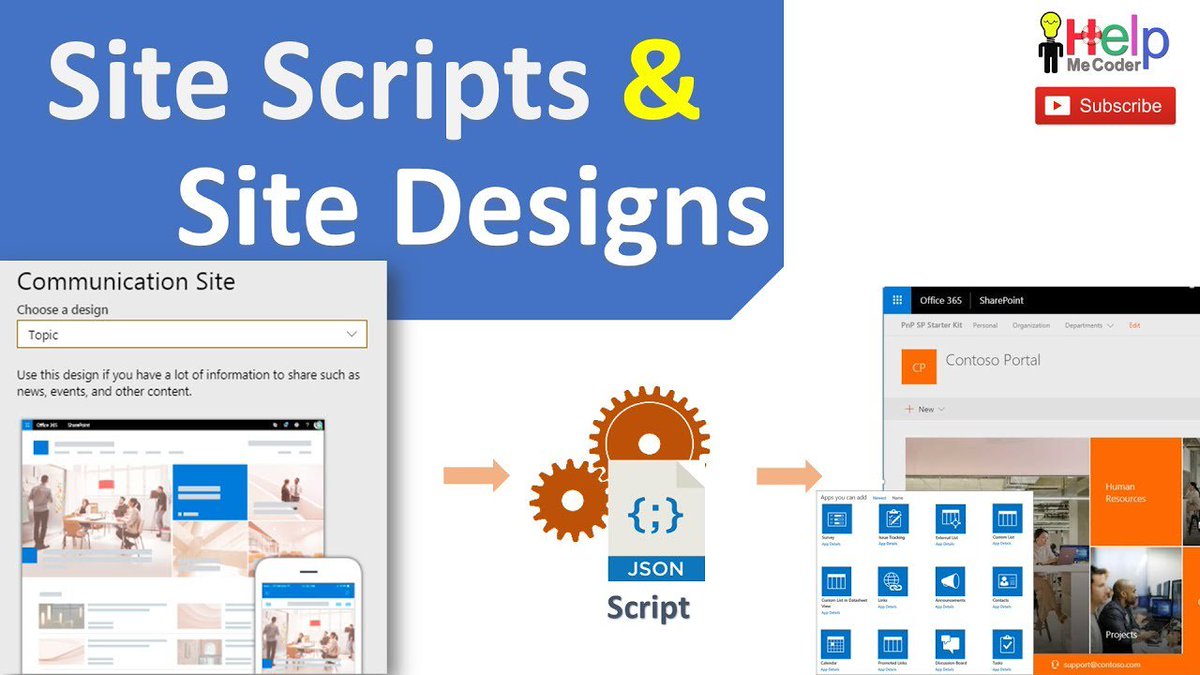 HelpMeCoder's tweet image. SharePoint Site Design and Site Script using JSON youtu.be/Dr55LDEqPEQ
#sharepointonline  #sharepoint #sitedesign #sitescripts
