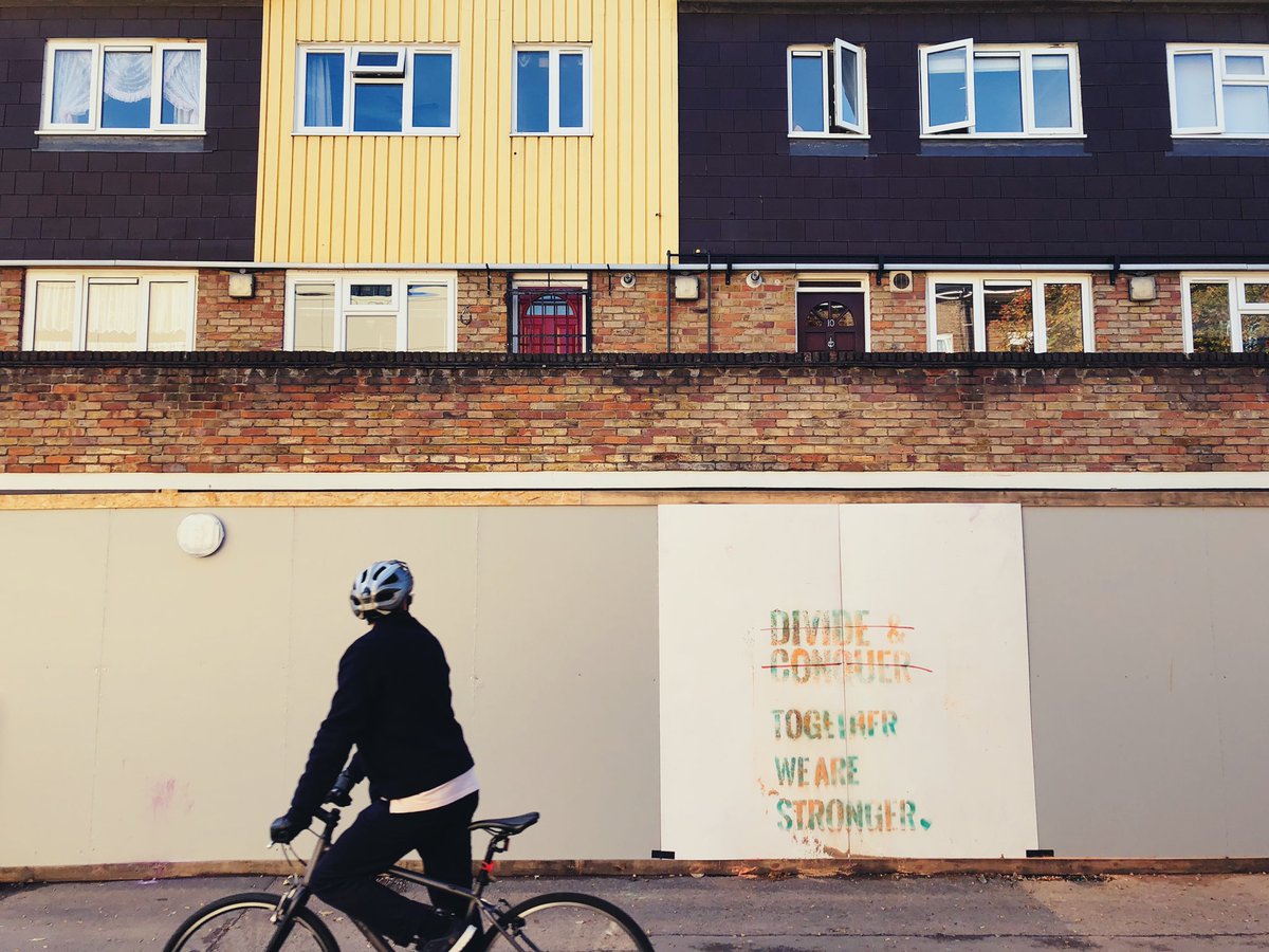 jasmineswan01's tweet photo. Supporting young people raise their voices in promenade/exhibition/celebration/powder paint party piece #TWPPresents at the @ThePleasance this weekend. Project led by @georgesbed, Set design by me, Graphic design by Sofi Lee-Henson @TheWorkingParty #cally #TheMarketProject βοΈβοΈ https://t.co/fylJWQI8Or