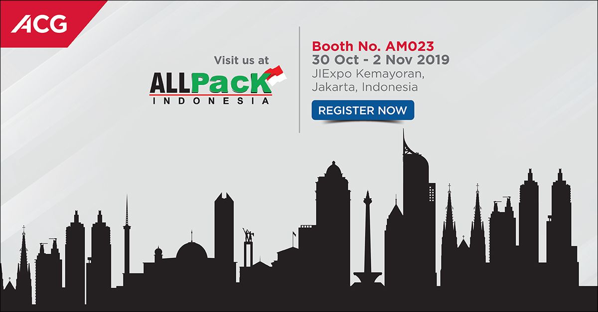 ACGWorld's tweet photo. One day to go for AllPack Indonesia 2019! Meet ACG at Booth AM023 to explore our solutions for pharma manufacturing. Last chance to register! https://t.co/bygg6UiZ2M #allpack #allpack2019 #ACGengineering #ACGInspection #pharma #granulation #acg #pharmaceuticalmanufacturing https://t.co/auPyHHH1eh