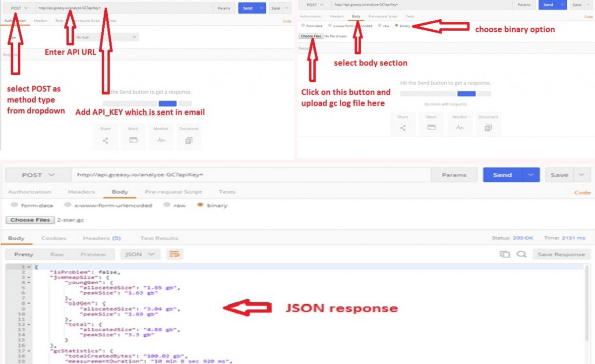 ycrash_rca's tweet image. #GCeasy provides powerful #RESTAPI to analyze #JavaGClogs. This document walks through the steps involved in invoking this REST API through the Postman tool.blog.gceasy.io/2018/12/12/how…