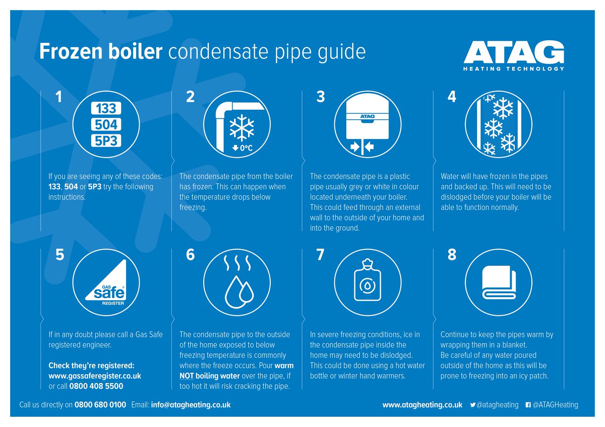 leonslater77's tweet photo. ATAG have produced a step by step guide how you can fix a frozen condensate pipe this winter. Stick this guide on your fridge and if you need us for reassurance, we are a phone call away ☎️ 07940 710266. 
#Hertford #Letchworth #Welwyn #PottersBar #Stevenage #Hatfield #StAlbans https://t.co/He7KjoJCDN