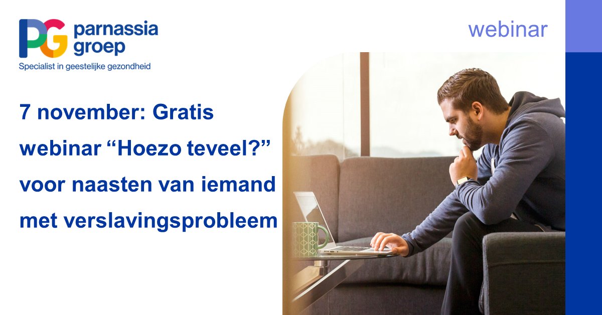 Wat kan je doen als er iemand in je omgeving een verslavingsprobleem heeft? Volg de gratis webinar "Hoezo teveel?" op 7 november op je telefoon, tablet of computer voor antwoorden. Meld je alvast aan: brijderjeugd.nl/webinar-famili…