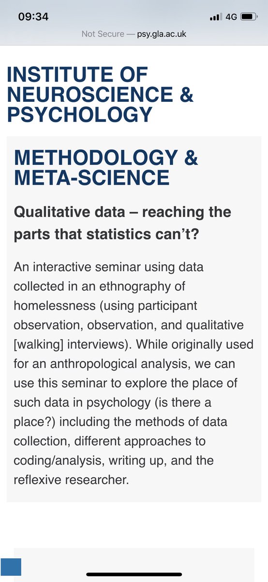 Eavanmac's tweet photo. Very much looking forward to hearing @AndrewBurns15 talk today 12-1 @UofGPsychology seminar room about the #qualitative methods he used to co-create & document the journeys of homeless people in Glasgow. #walkinginterviews #ethnography #SocialJustice #homelessness @UofGPsychology https://t.co/pjzZ5AJJ7t