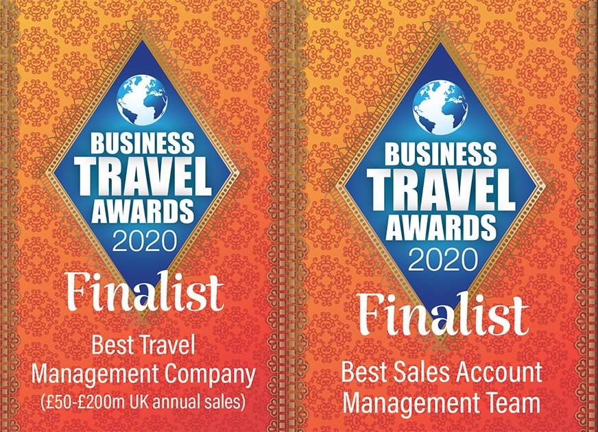 We are delighted to announce that we have been shortlisted for not one, but two categories at this years' @BBTAwards

Making us finalists in both the Best Travel Management Company (£50-£200m UK Annual Sales), and the Best Sales Account Management categories.