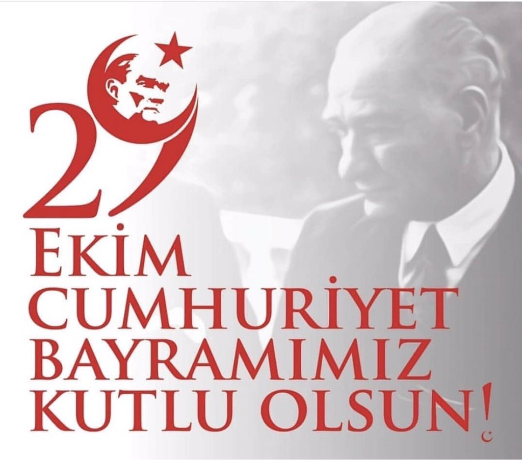 Cumhuriyetimizin 96. Yılı Kutlu Olsun. 

Gazi #MustafaKemalAtatürk ve şehitlerimizi rahmetle anıyoruz. 

🇹🇷 #29Ekim