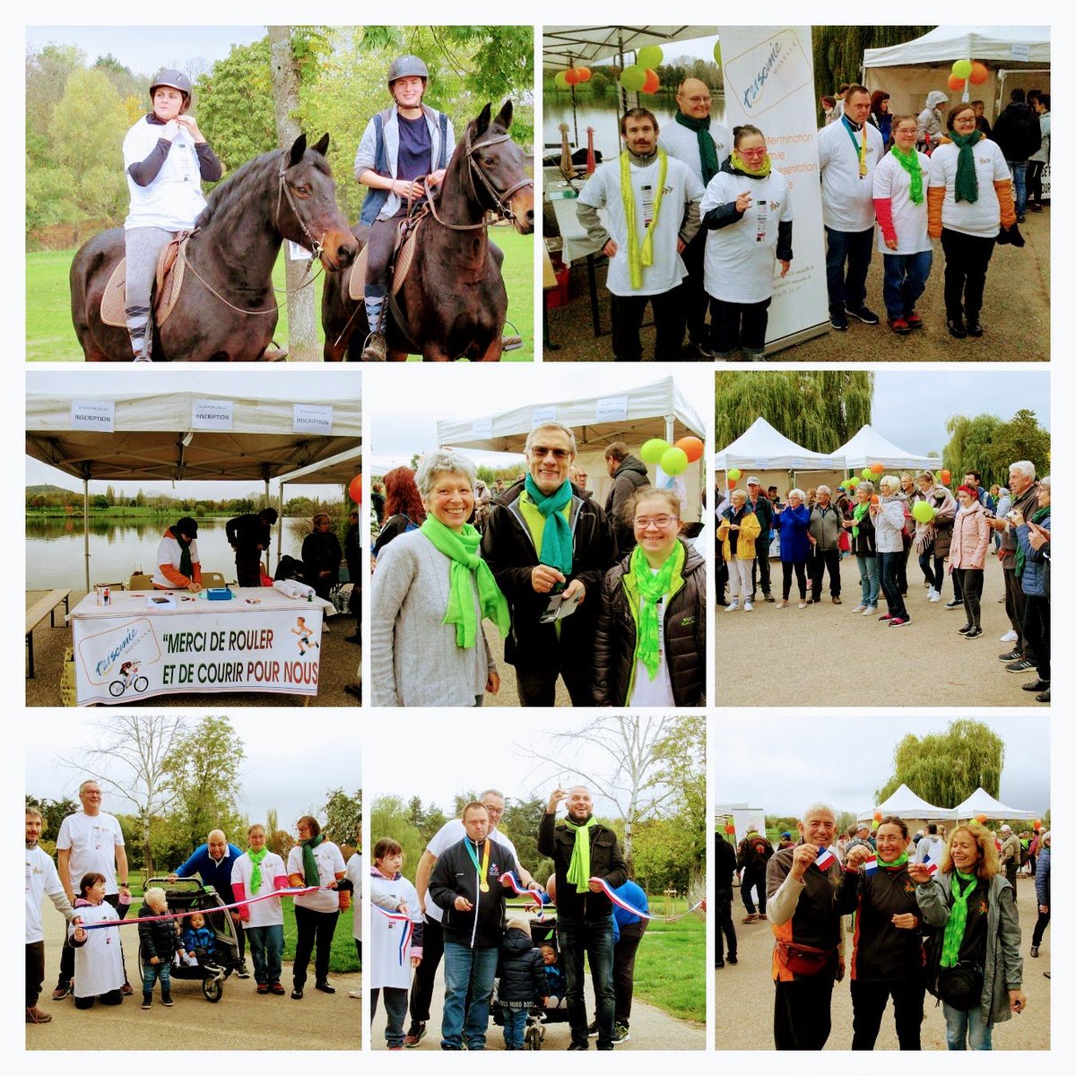 des_marche's tweet photo. Dimanche...Dès 8h, la marche des 21 était aussi sur le pied de guerre pour l'accueil des premiers marcheurs autour de l'île Saint Symphorien près du lac des Cygnes en plein centre de Metz. https://t.co/aP90Crs3SJ