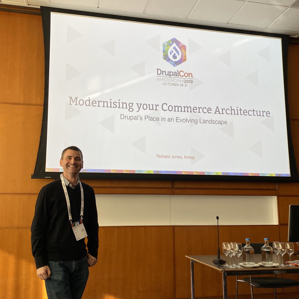 Looking forward to Rich’s presentation on commerce architecture. He’s led teams and projects using a variety of eCommerce applications all while maintaining his first love, #Drupal. 😘
