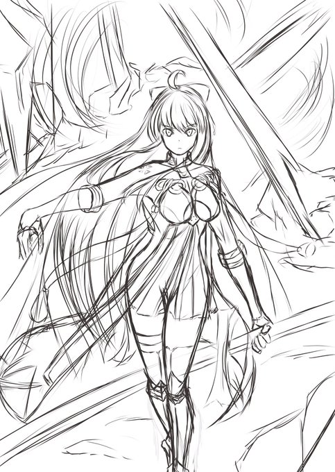 次描くイラストのラフが大体決まってきました!
#イラスト練習 