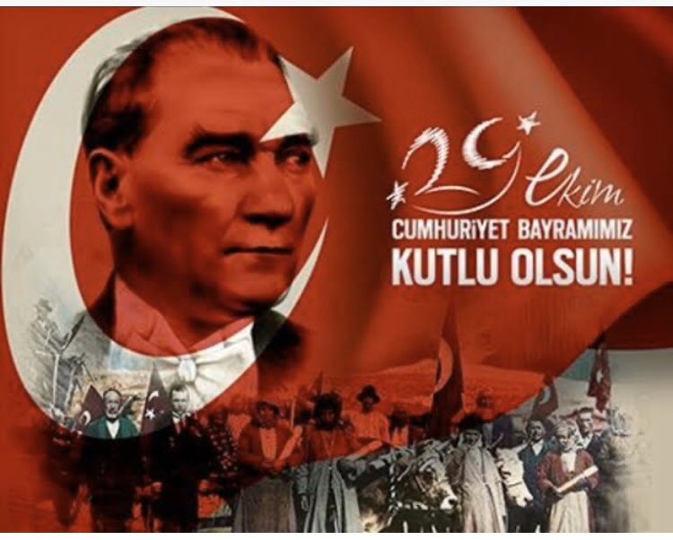 Kan ve irfanla kurduğumuz Cumhuriyet'imizin 96. yıl dönümünde, en büyük millî bayramımız Cumhuriyet Bayramımızı kutlar, eserin sahibi başta Atatürk olmak üzere, şanlı ecdadımızı rahmet, şükran ve minnetle anıyoruz.#cumhuriyetimizin96yılıkutluolsun