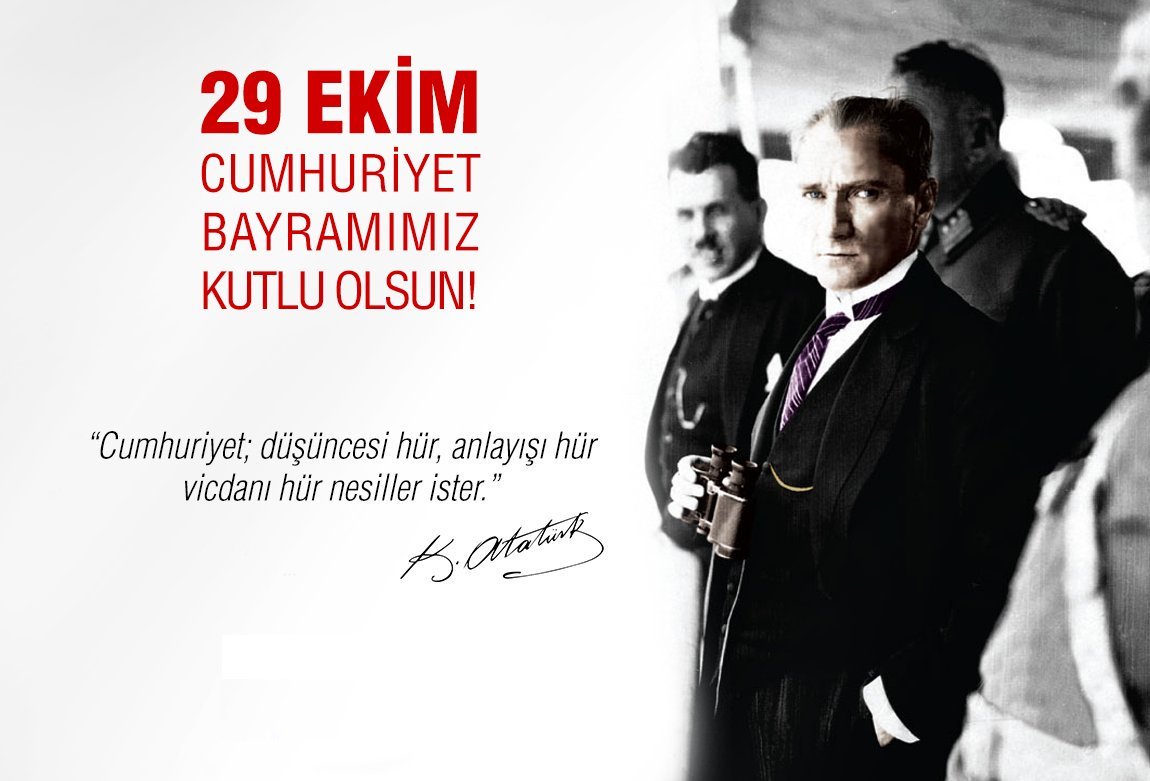 Cumhuriyet Bayramımız Kutlu olsun! #29Ekim