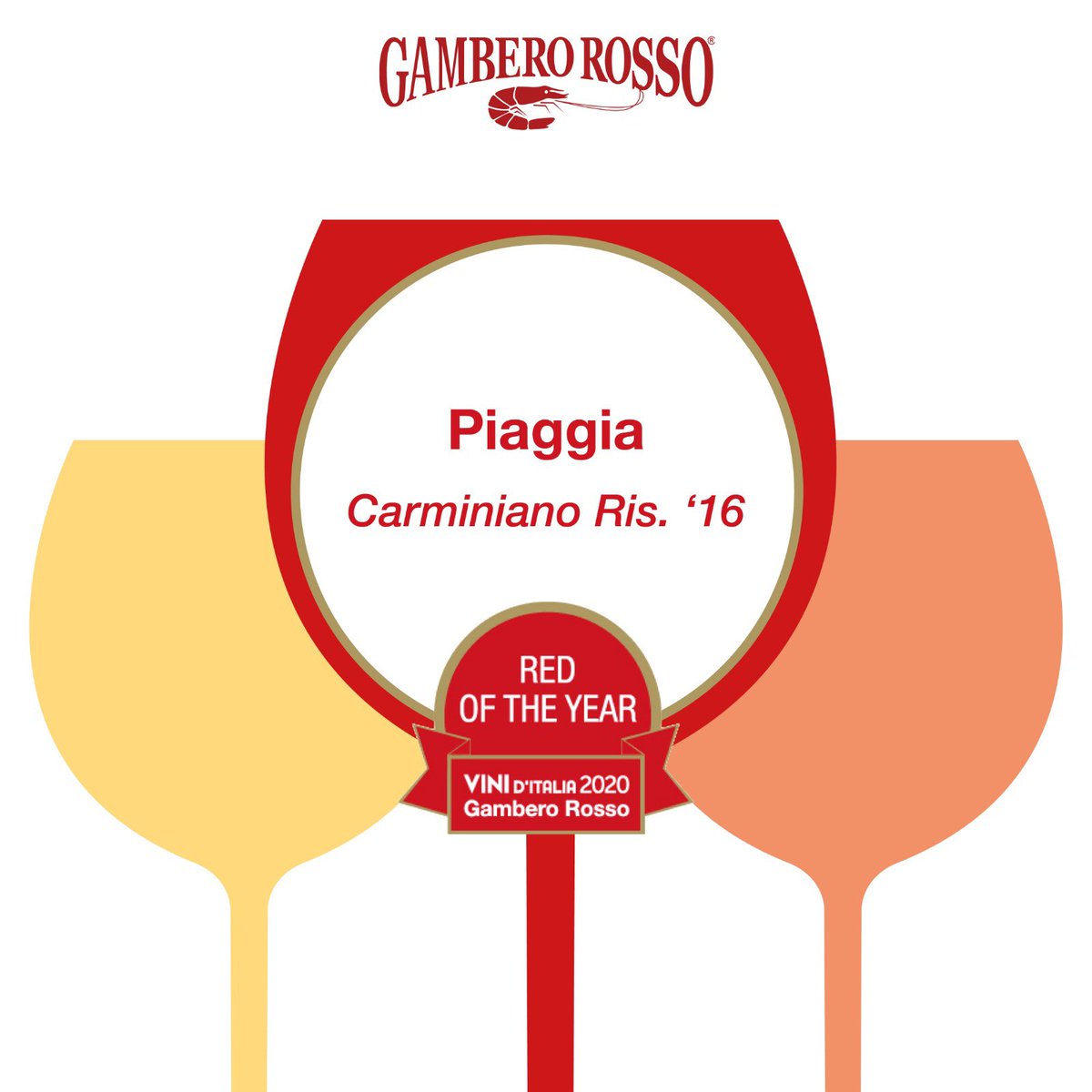 GamberoRossoINT's tweet photo. #TreBicchieri2020 #SpecialAwards #piaggia @CantinaToblino #produttoridimanduria @FrescobaldiVini https://t.co/cmw9DqJx5O