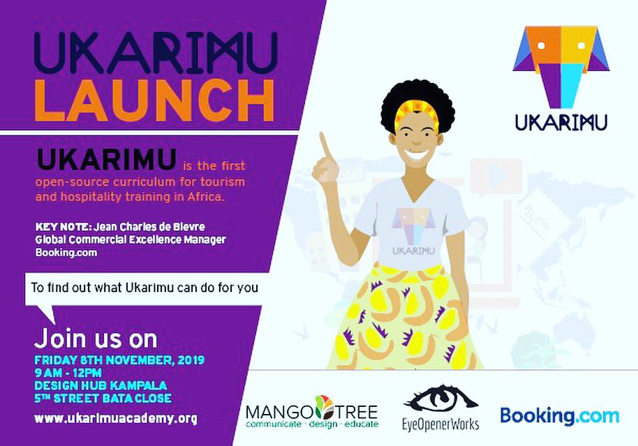 We are launching Ukarimu!What is Ukarimu? Ukarimu is an online curriculum created to improve the quality of the hospitality industry in East Africa. Mango Tree partnered with @eyeopenerworks to create it for <a href="/bookingcom/">Booking.com</a>. Breaking new ground in East African Hospitality.