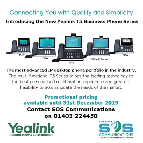 SOS_Comms's tweet image. Special Yealink Offer on New T5 Series