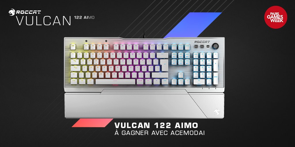 ROCCAT dévoile le Vulcan 122, un Vulcan 120 blanc