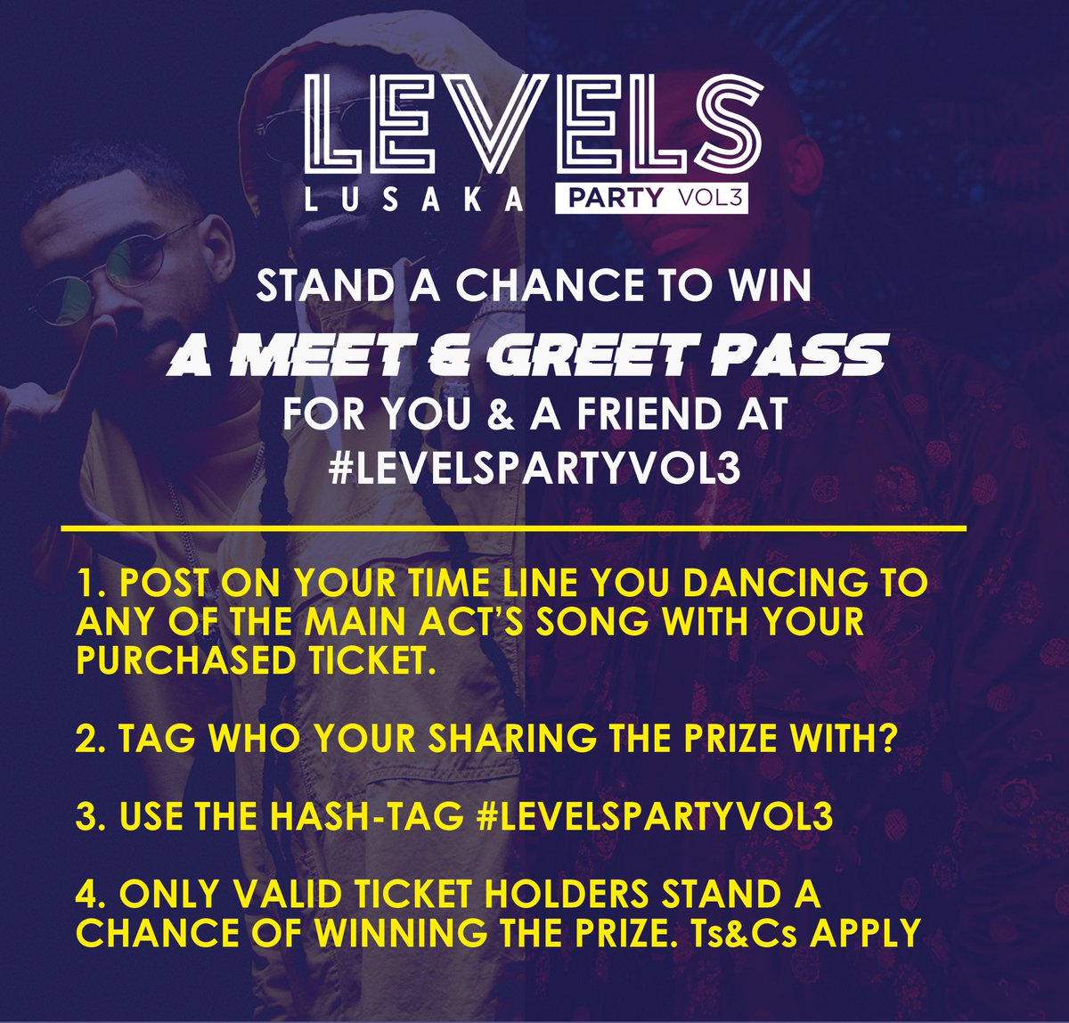 oklivepromtions's tweet photo. #Levelspartyvol3 who wants to meet @WSTRNmusic &amp; @Nonso_A . Follow the simple steps below... ain’t no party like a Levels Party.... https://t.co/eqQ5RpdPpQ