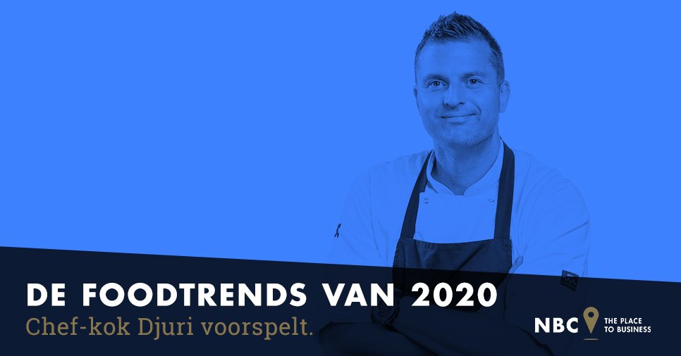 Wat staat ons komend jaar te wachten op het gebied van food en beverages? Onze chef-kok Djuri licht vijf foodtrends uit. nbccongrescentrum.nl/nieuws/5-foodt…