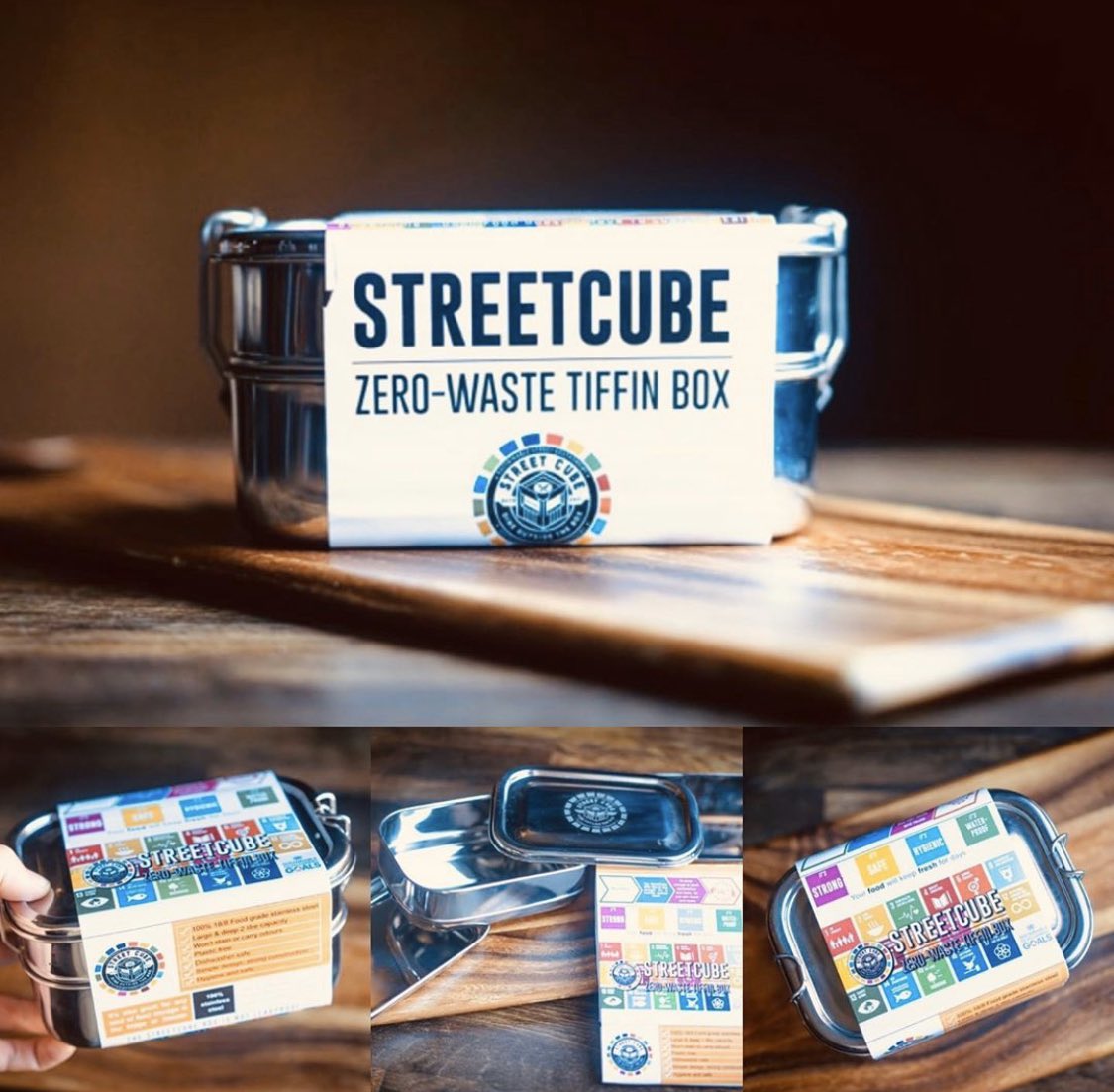 StreetCube's tweet photo. Wow! Our #ZeroWast #Tiffin Boxes are super popular! We have almost sold out completely!
To get yours, simply pop down to #StreetCube #Wandsworth ~ you’ll not only receive 10% off every lunch you buy for LIFE, you’ll also get a free lunch when you buy your Tiffin box #LunchForLife https://t.co/td5q1FT48Z
