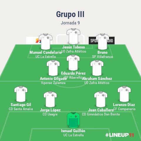 Desde aquí le damos la ENHORABUENA a nuestro jugador <a href="/jorrgitot/">jorge lopez caceres</a> por ser seleccionado como uno de los jugadores destacados de la jornada 9 por los amigos de @preferenteenjue 
El trabajo y la constancia van dando sus frutos. A seguir así Torri 💪