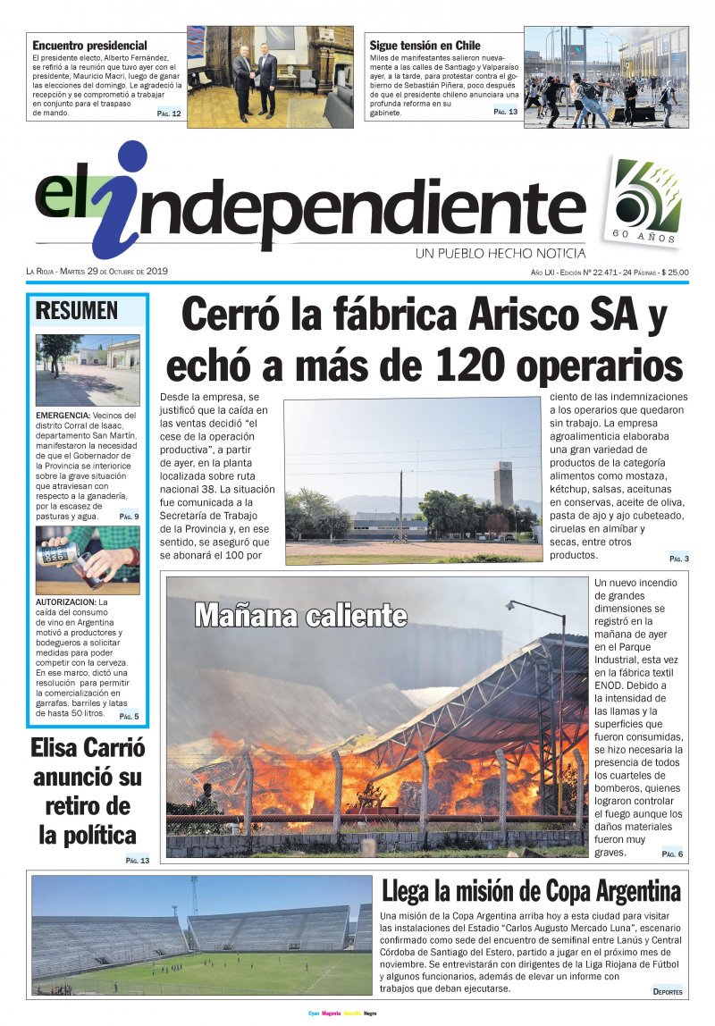 independientelr's tweet photo. Buen día 👋... Compartimos los títulos principales de nuestra edición gráfica de este martes 29 de octubre 🗞️👈☕ https://t.co/AuaADTaMCM