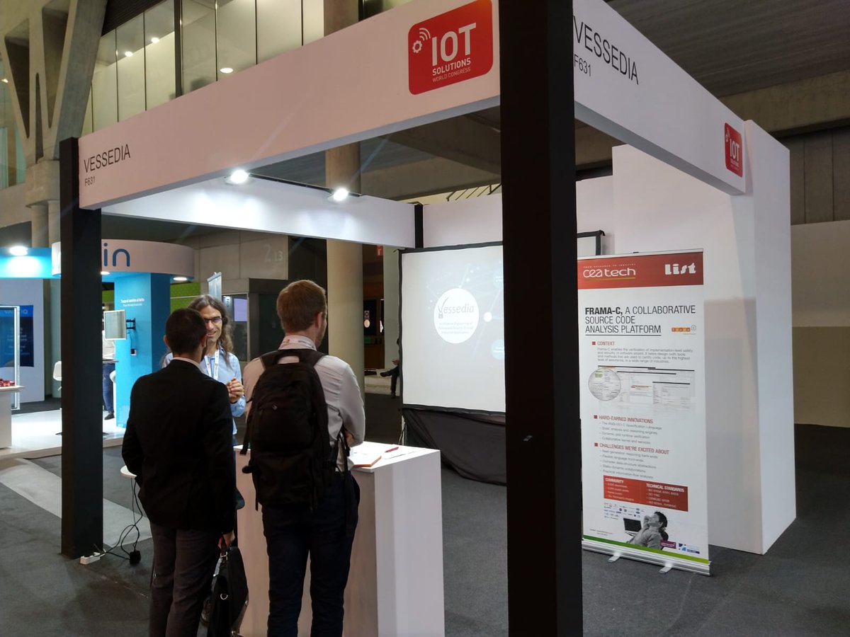 <a href="/VESSEDIA_H2020/">VESSEDIA_H2020</a> offers customized training on VESSEDIA tool developments, ISO 23643 and Verified in Europe label at   <a href="/IOTSWC/">IOT Solutions World Congress</a> see tou at the booth