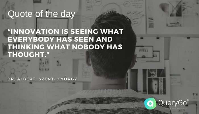 QueryGo's tweet photo. Quote of the day #innovation #innovacion #people #peopleanalytics @QueryGo El doctor y nobel en medicina Albert Szent-György descubrió la vitamina C https://t.co/1w5RC6EwAi