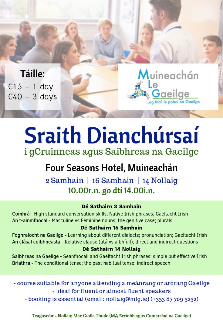 Muineachán Le Gaeilge tweet media