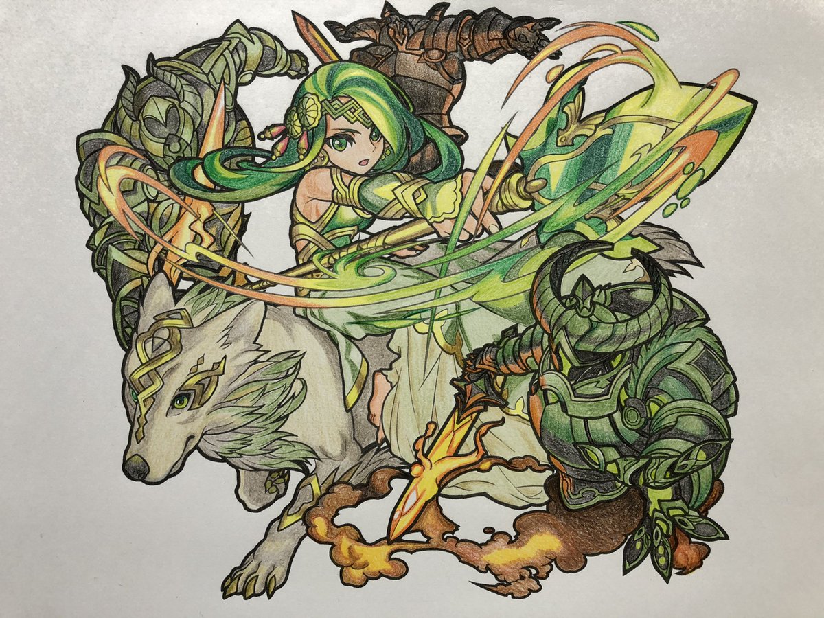 Twoucan モンスト塗り絵 の注目ツイート イラスト マンガ