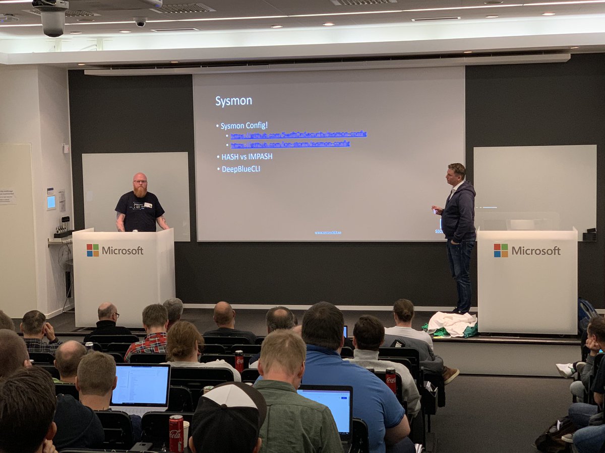 ccmexec's tweet photo. Client security for blue team now on stage at #scugse @MattiasBorg82 @stefanschorling https://t.co/bJJ7aBfYJT