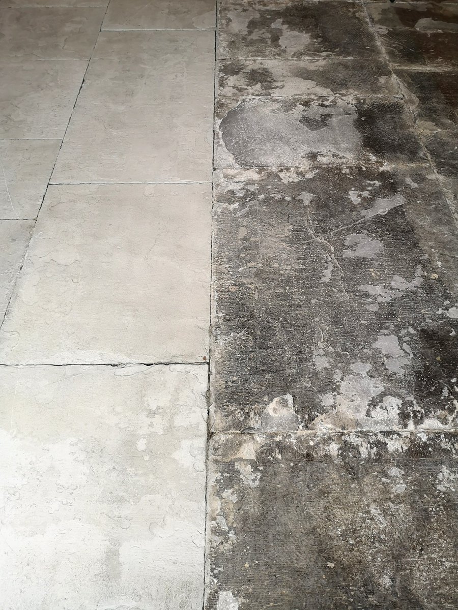 JamesFlagstone's tweet photo. This flagstone floor can start to breathe again
Contaminates like bitumen clog the pours of the stone, drawing moisture up to the surface. If that moisture can't "breathe" it will spread sideways, delamination the surface as it goes, then up into the walls
#flagstone #restoration https://t.co/ZCAvqoFGl8
