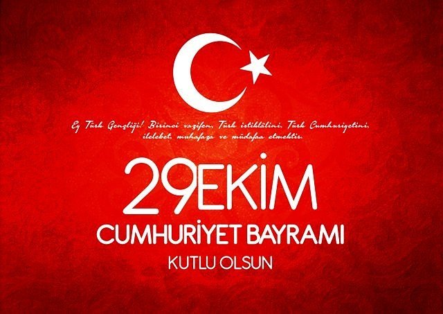 #29Ekim Cumhuriyet bayramınız kutlu olsun