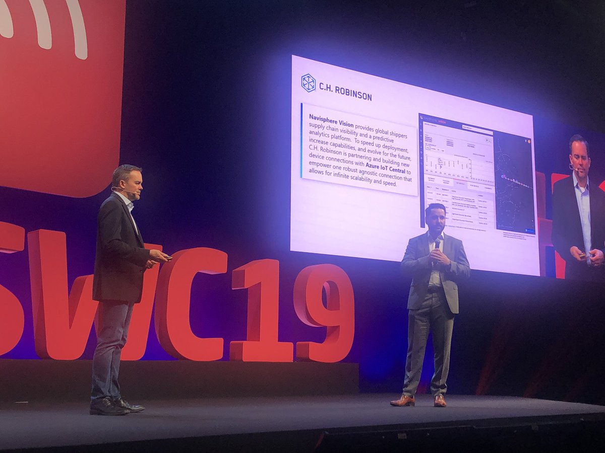 JaishreeMS's tweet photo. C.H.Robinson building new device connections with Azure IoT Central to provide real time shipping visibility. @CHRobinson  @samgeorge @MicrosoftIoT #AzureIoT #IoTSWC19 https://t.co/x0xj77Imbj