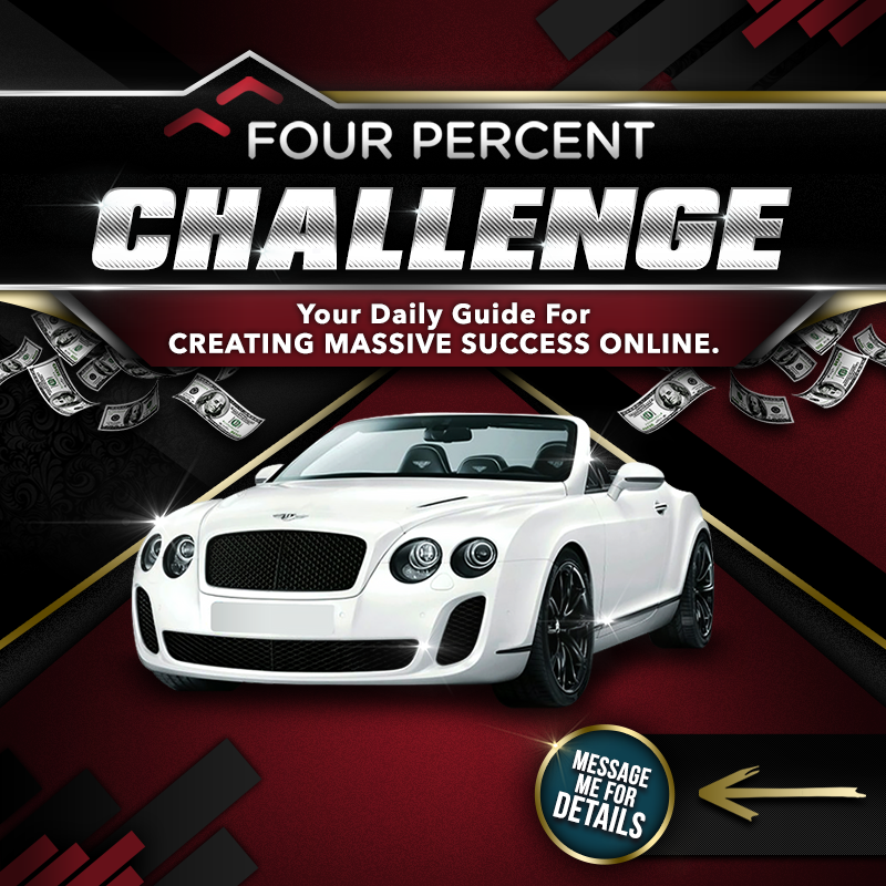 desireebabey's tweet photo. Only the top four percent achieve financial success, are you ready to become a 'four percenter'?  Click here for a detailed 4% Challenge Review : https://t.co/il5Pb89Jbk https://t.co/S4vh2YXUW3