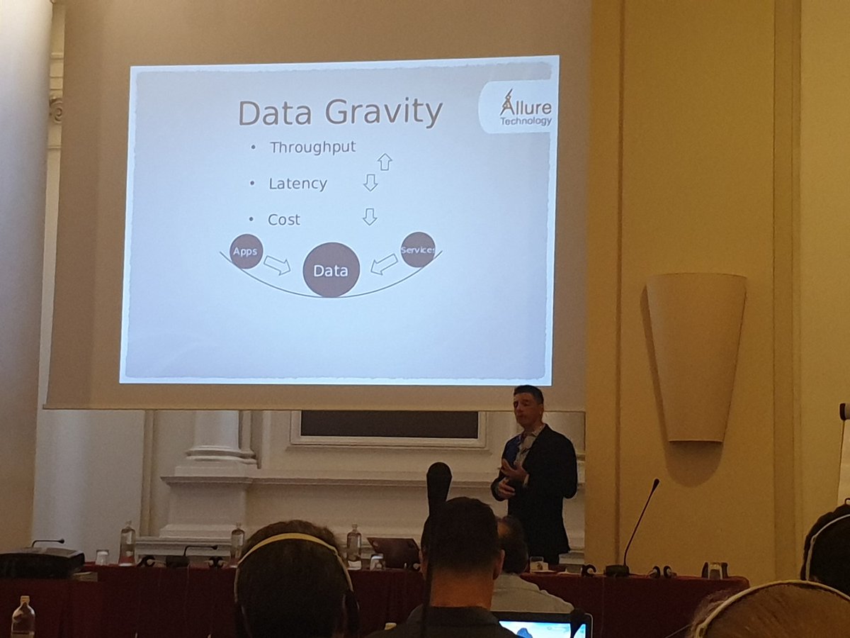 gm_spacagna's tweet photo. Data gravity attracts other information masses. #enterpriseML @ericjbruno #Rome https://t.co/keC8kkPxGx