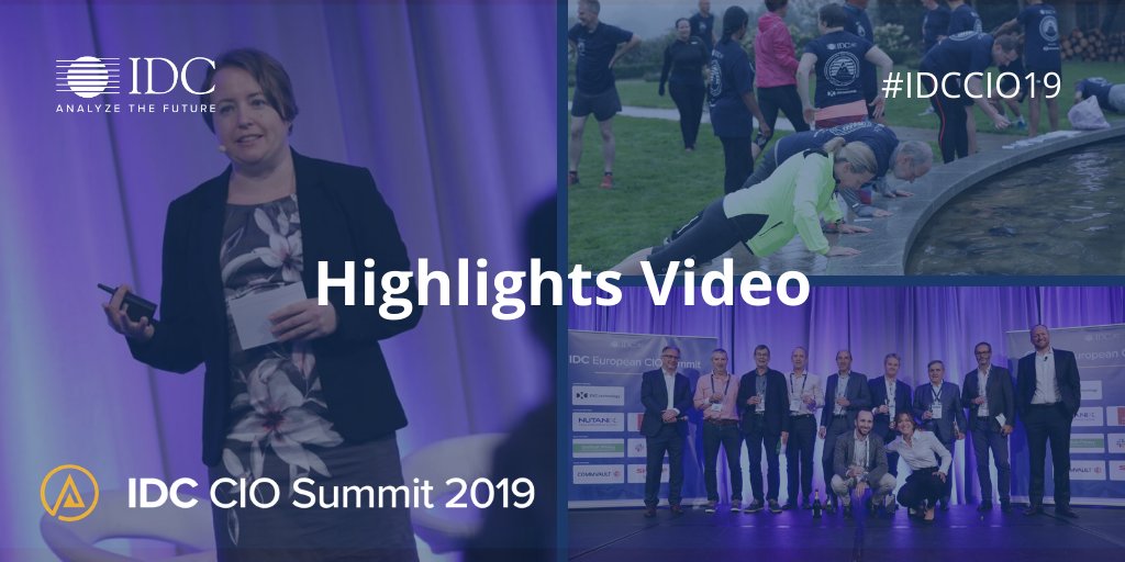 Check out our highlights video from the <a href="/IDC/">IDC</a> European #CIO Summit, which took place in Wicklow, Ireland between 15-17 September youtu.be/tYE-9uud6i8
 #IDCCIO19