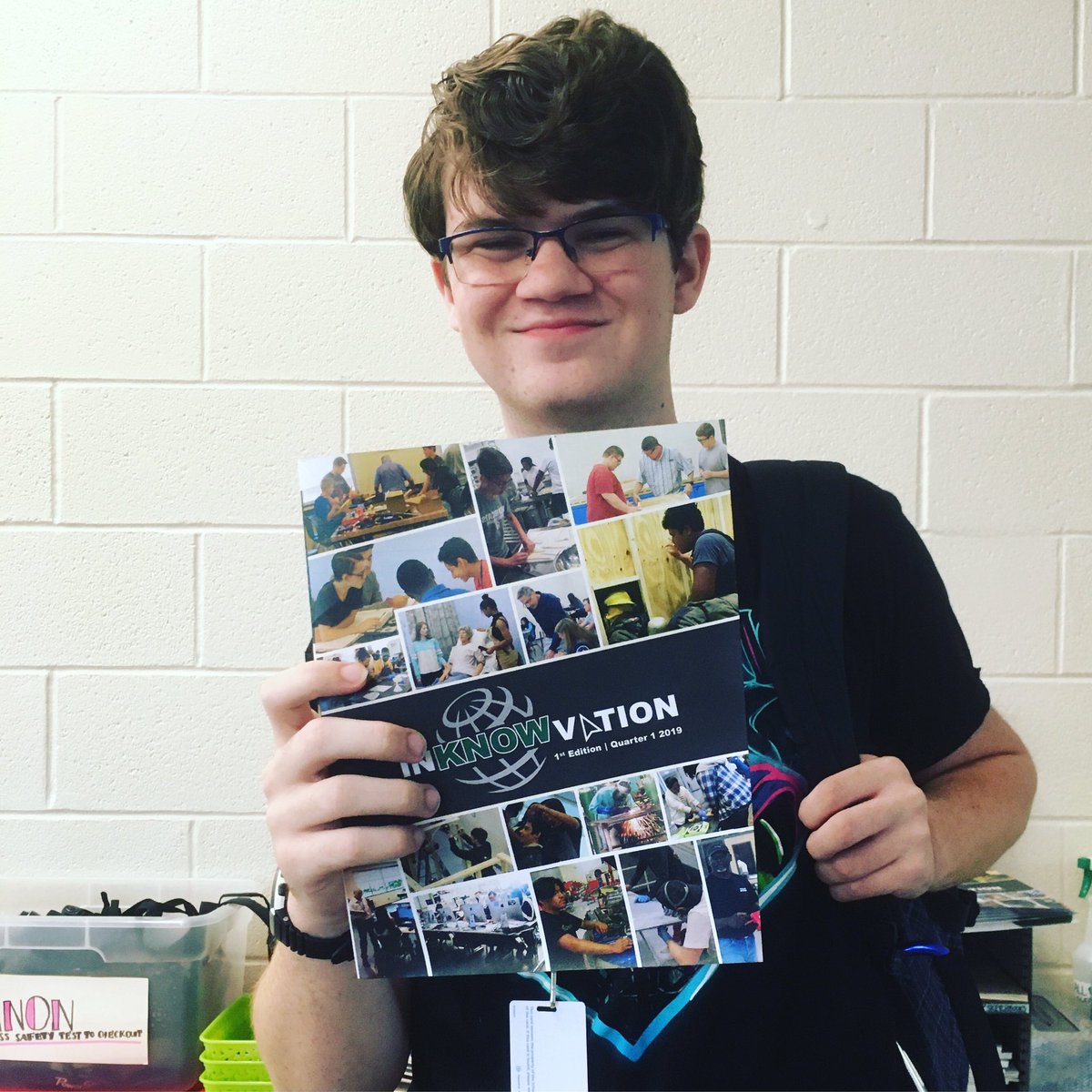 Proud of this guy for completing the first edition of InKNOWvation, L2IC’s quarterly newsletter. #indesignnewbie @L2IC_CATE