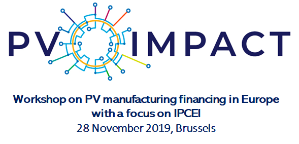 Workshop | PV manufacturing financing in Europe with a focus on #IPCEI, 28 November 2019, Brussels - together with #ETIPPV, @ESMC_PV and @EERA_SET. Register soon, the deadline is 31 October: pvimpact.eu/towards-set-pl…