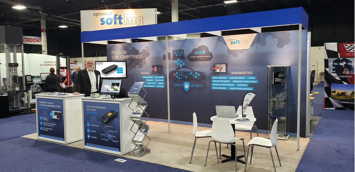 SoftingAE's tweet photo. What a great week @AutoTestExpo in Novi! We appreciate everyone who stopped by our booth to get to know our #diagnostic &amp; #test solutions. See you next year!

Let´s stay in touch 👥 >> https://t.co/QScJKdyqRv

#AutoTestNovi #Automotive #VCI #FlashProgramming #Testing #Diagnositcs https://t.co/hZ2WuruuRs