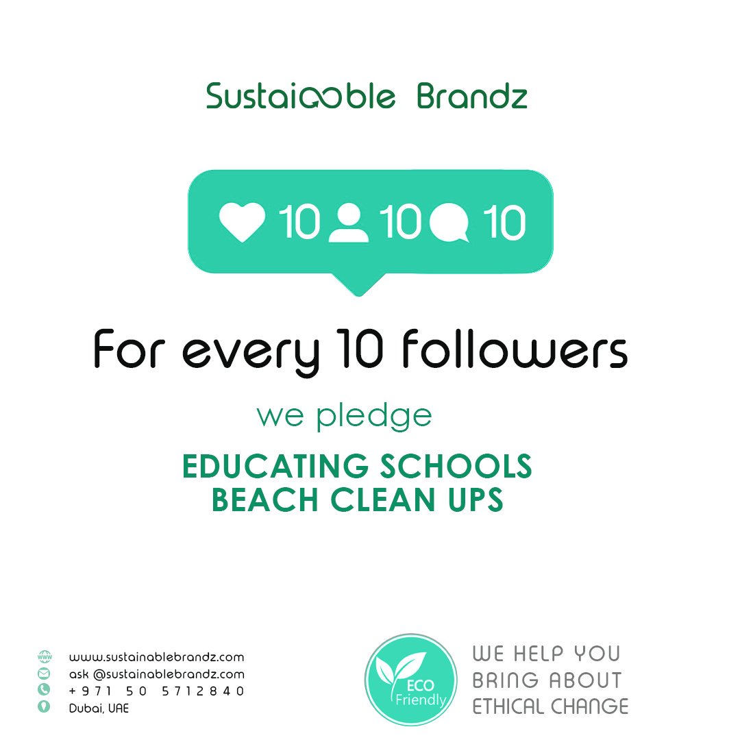 sustainablebz's tweet photo. Tag 10 friends to like our page so that we can work towards our mission. Join & Collaborate with us.
ask@sustainablebrandz.com
+971 50 5712840
#sustainablebrandz #garrycoopercm #tillytheturtle https://t.co/fRz67q6YNK