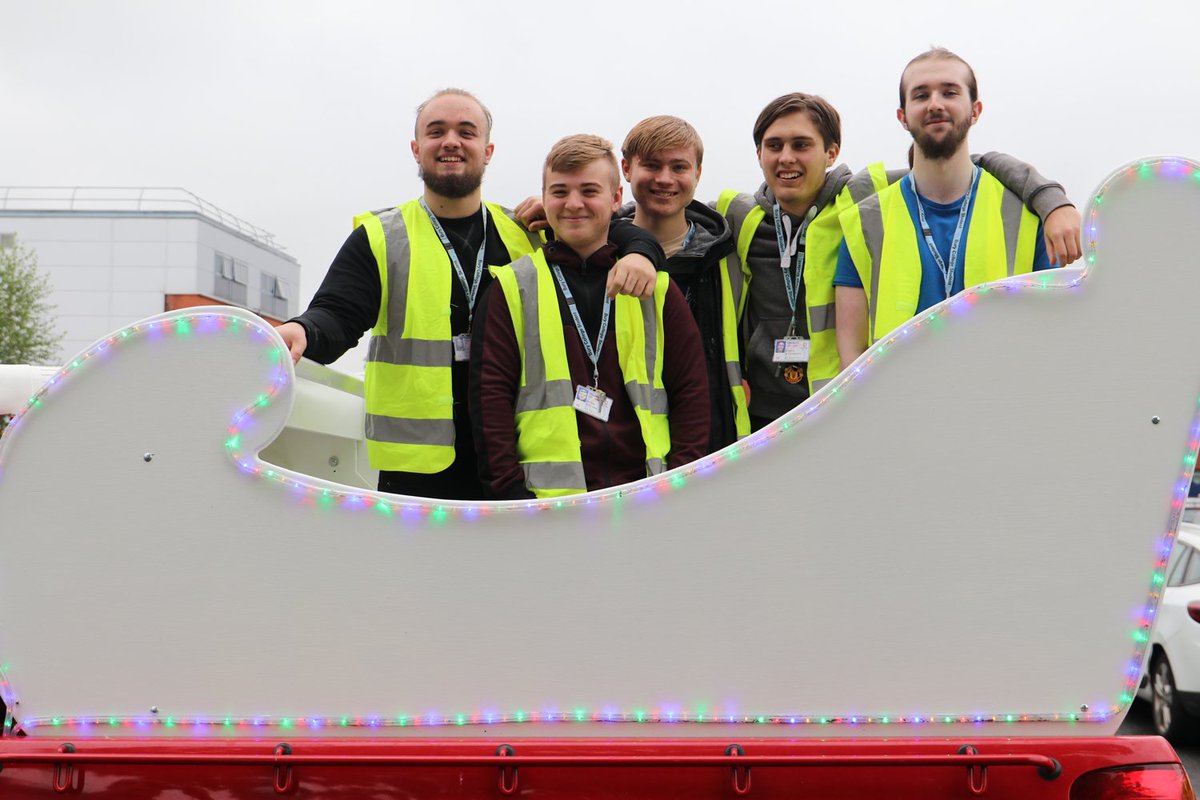 Bury_College's tweet photo. A huge well done to our hardworking #Carpentry and #Joinery students who have handcrafted a Sleigh to help support the Rotary Club of Radcliffe with their Christmas mission! @RadcliffeRotary

Read the full story here: 
https://t.co/YvXTPXvxHu https://t.co/FrlBkYukvQ