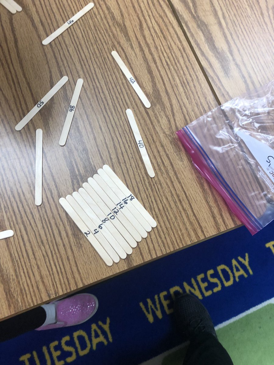 lantripj's tweet photo. First graders love skip counting activities. https://t.co/D1RW7c32Vr