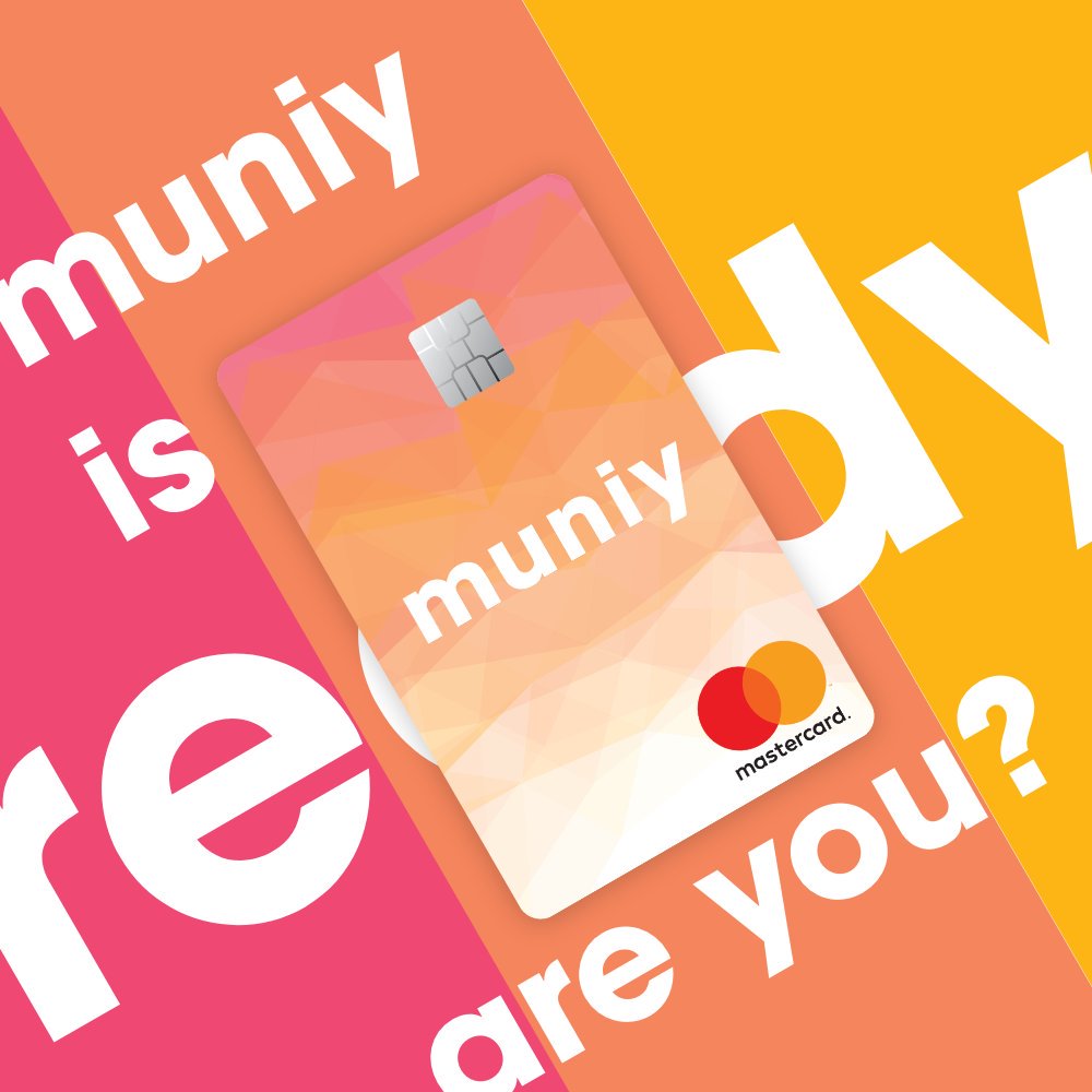 muniymobile's tweet image. Hello world. Meet Muniy, a neo-bank catering for users and merchants