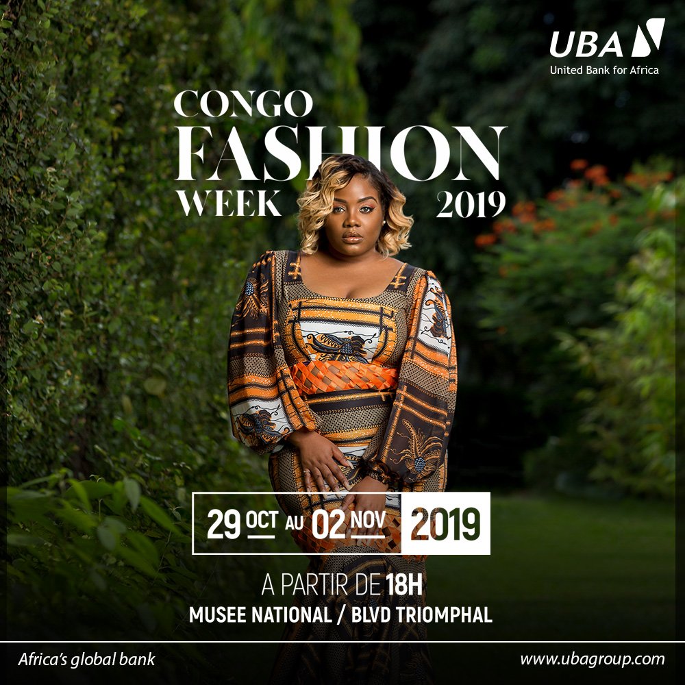 UBARDC's tweet photo. @UBARDC Sponsor de @CongoFashWeek du 29 Octobre au 2 novembre 2019. Visitez notre stand et des surprises vous y attendent!

#Congo #Fashion #Week #CFW2019 #AfricasGlobalBank #UBAMarketplace https://t.co/g0xaqfpMSJ