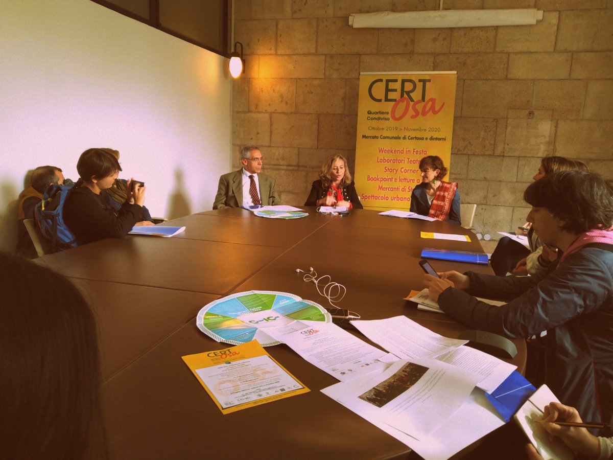 suqgenova's tweet photo. Conferenza stampa di #CertOSAQuartiereCondiviso, progetto realizzato grazie al sostegno di @CSP_live nell'ambito del bando CivICa, iniziativa che andrà da ottobre 2019 a novembre 2020
#CertOSA #CSP_innovazionecivica #InclusioneCSP https://t.co/u9APrjncly