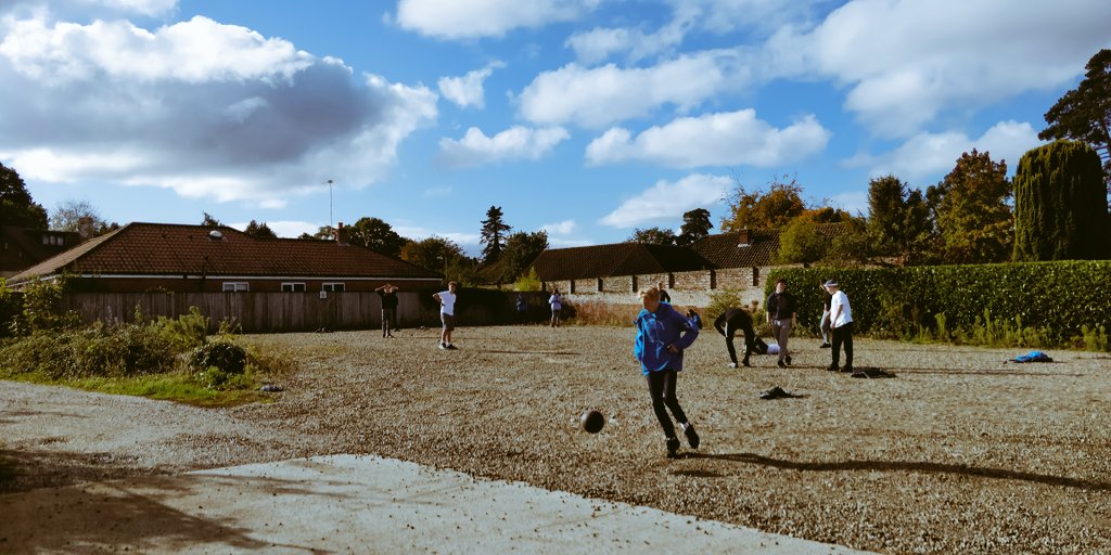 Just a quick game of football before we leave #friendlycompetition