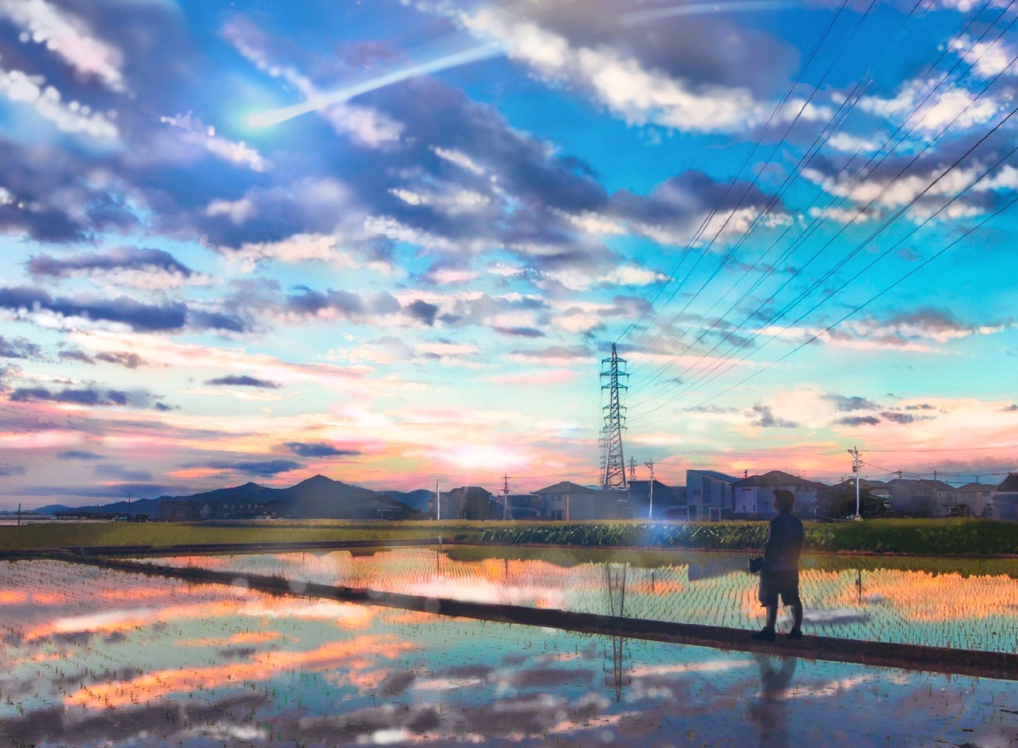 ざきphoto フォロワーさんの方に自分の写真を元に新海誠風にイラストを描いて頂きました T Co 8ahldmwk07 Twitter